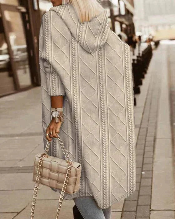 Ferlora™ |Hooded Cardigan for Cozy Everyday Elegance