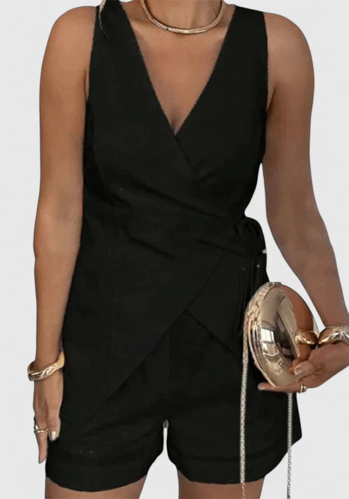 Jodi™ – Effortless Wrap-Style Sleeveless Jumpsuit