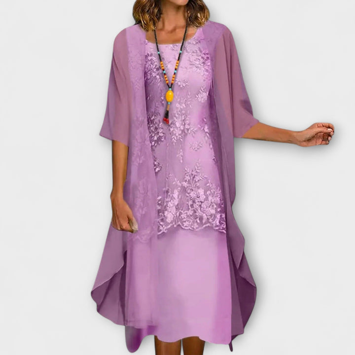 Ferlora™ | Timeless Smocked Elegance Dress