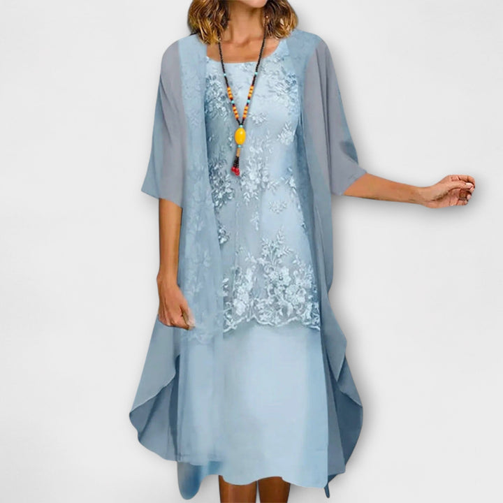 Ferlora™ | Timeless Smocked Elegance Dress