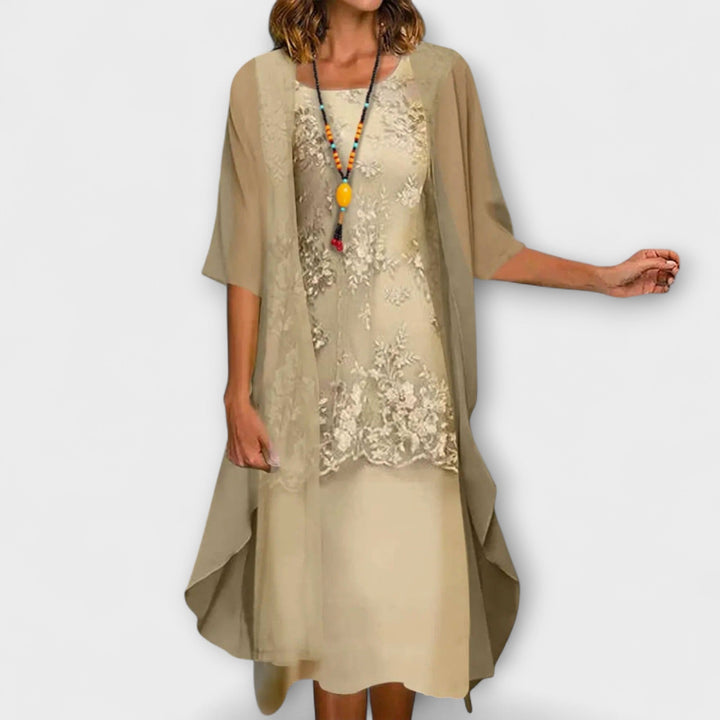 Ferlora™ | Timeless Smocked Elegance Dress