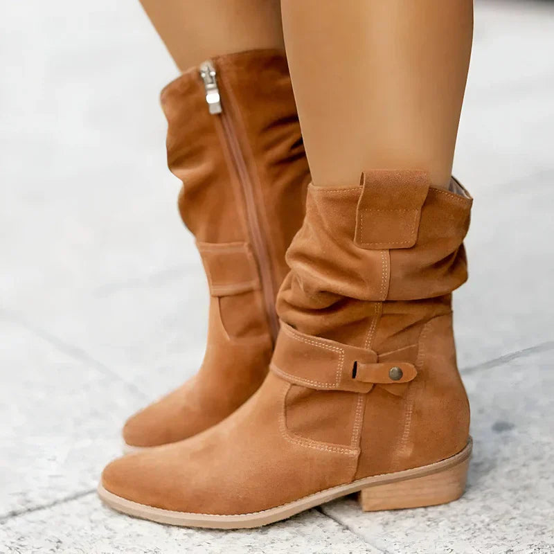 FRANCINCE™ - LOW HEEL ANKLE BOOTS