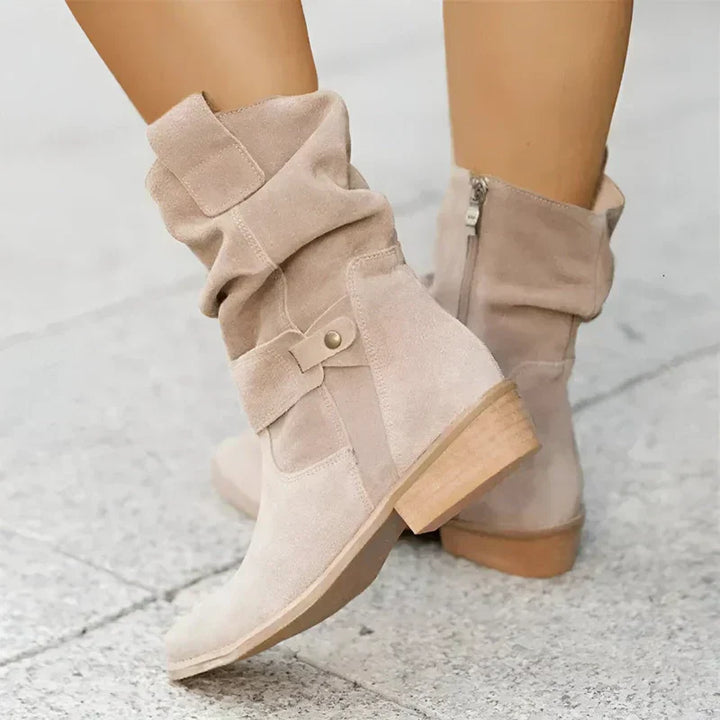 FRANCINCE™ - LOW HEEL ANKLE BOOTS