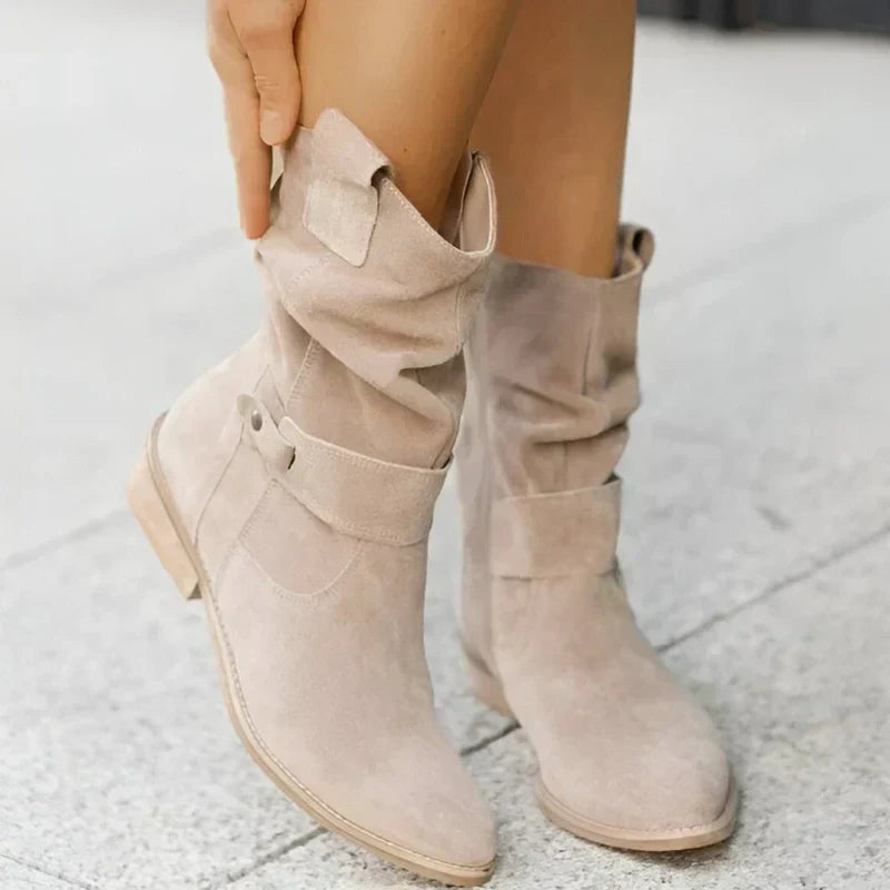 FRANCINCE™ - LOW HEEL ANKLE BOOTS