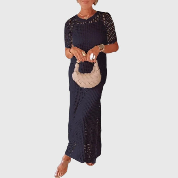 Ferlora™ | Cut-Out Layered Maxi Dress for Effortless Summer Style