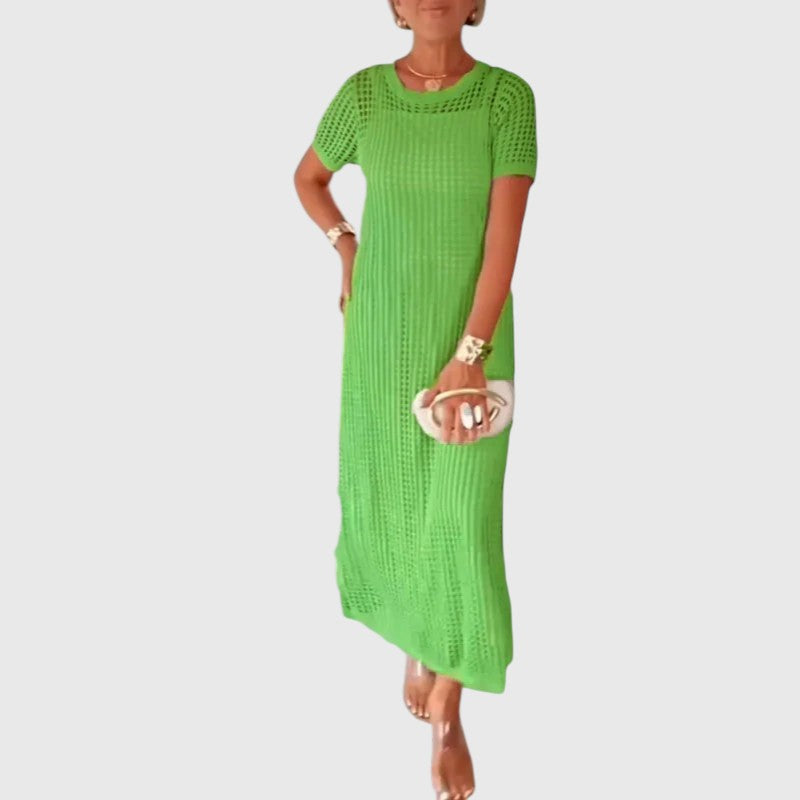 Ferlora™ | Cut-Out Layered Maxi Dress for Effortless Summer Style