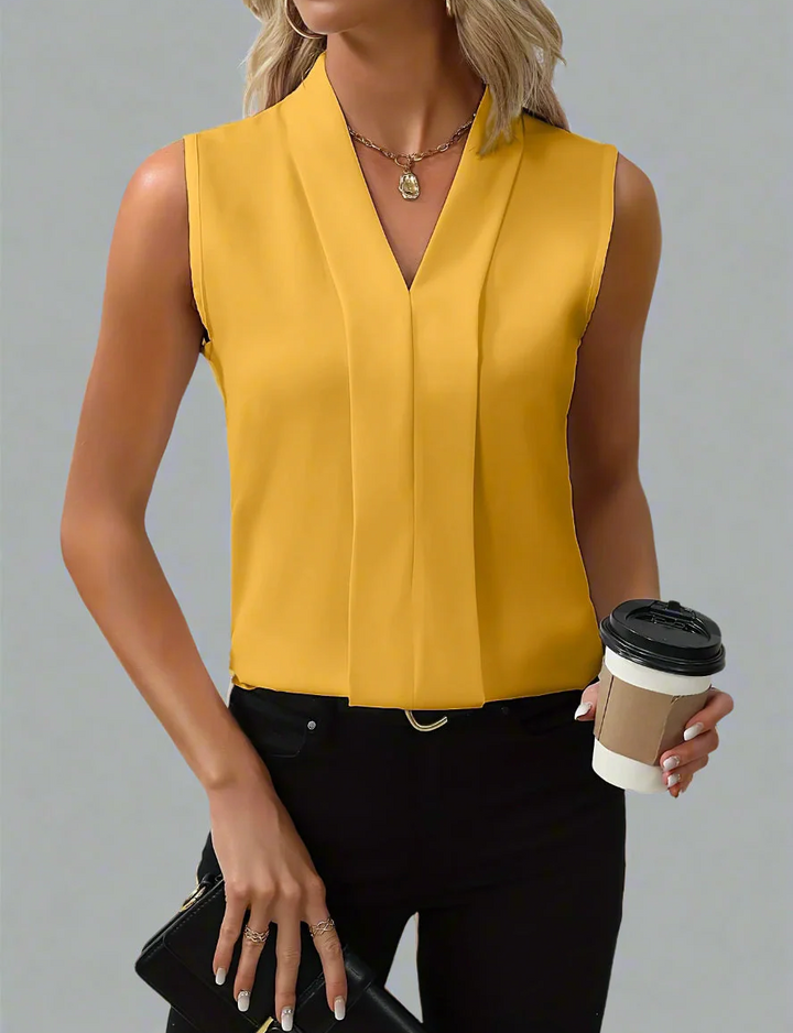 Ferlora™ | Sleeveless V-neck blouse for women