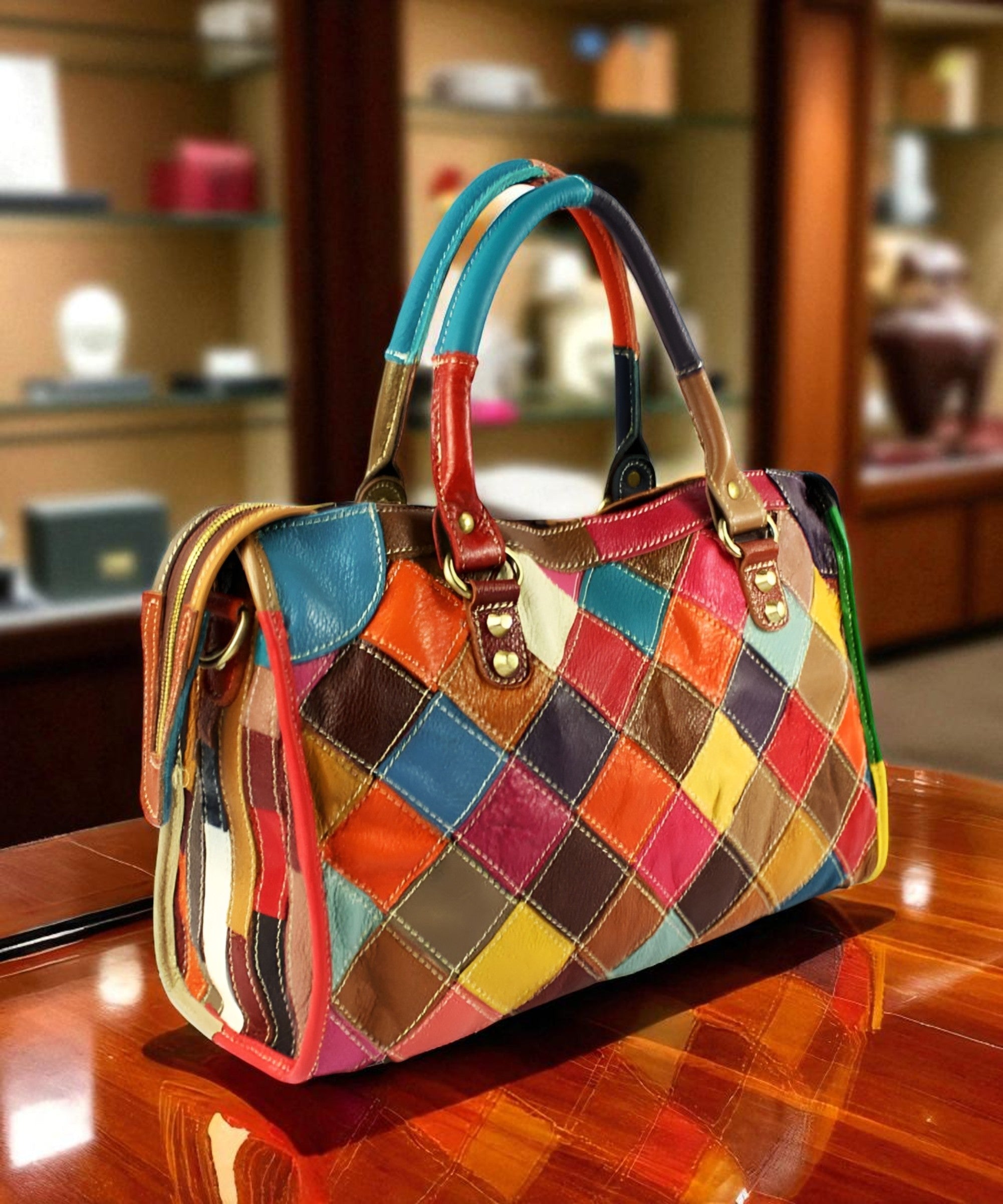 Amelia | Handmade Bag in Patchwork Design